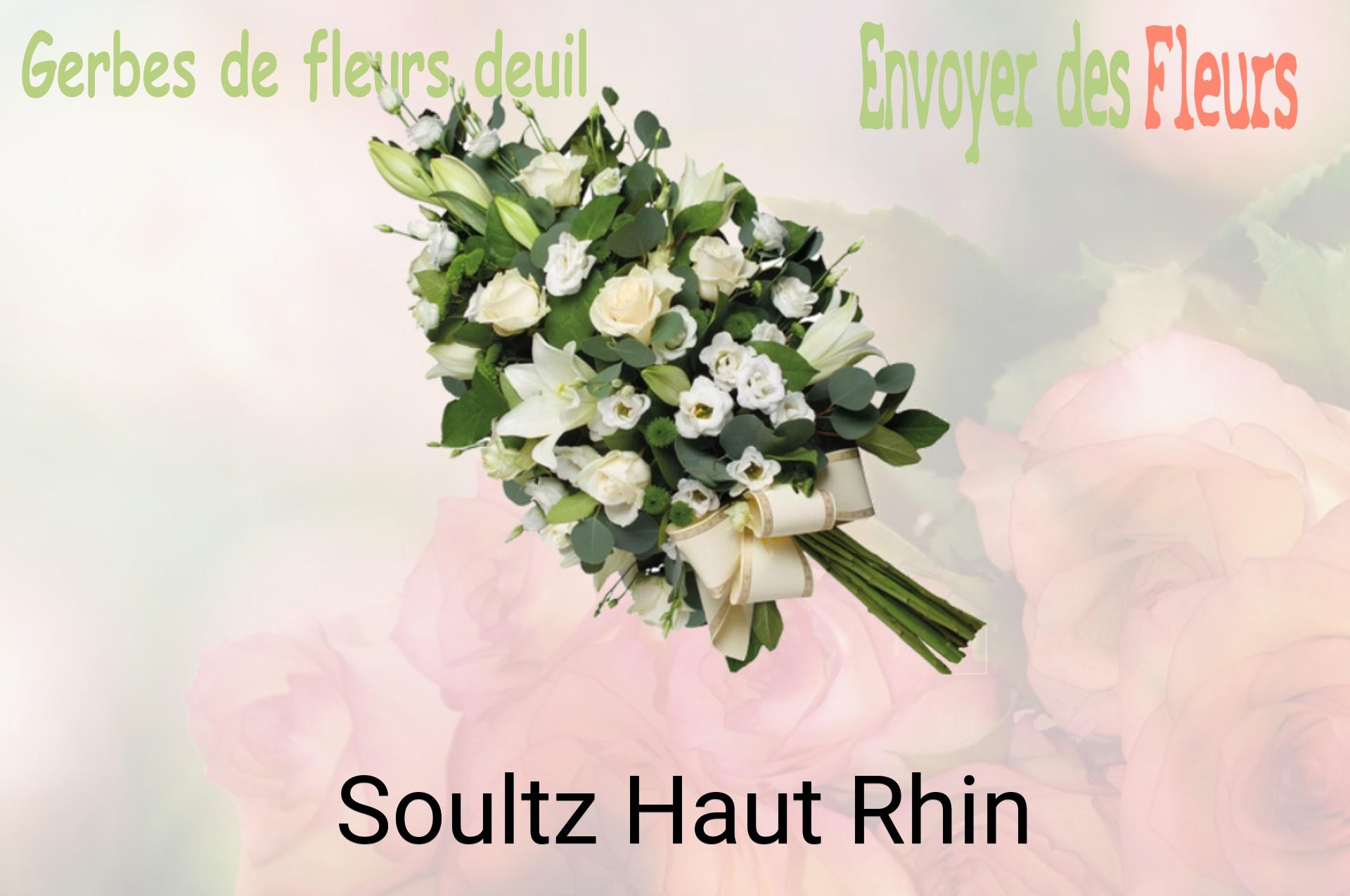 Gerbe de fleurs de deuil livrée à Soultz-Haut-Rhin
